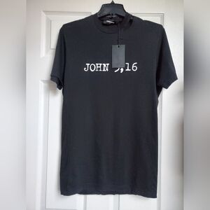 Dsquired2 | John 3,16 Distressed T-Shirt Size M Black